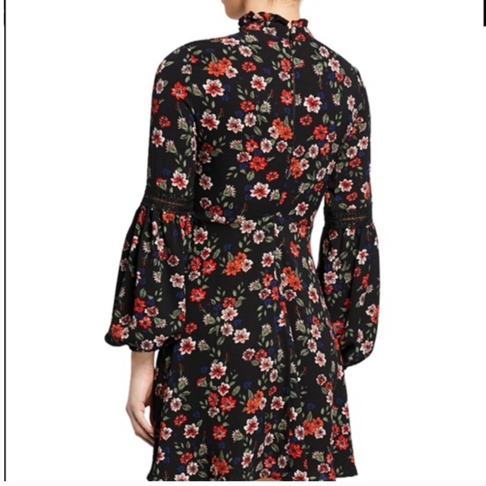Free Generation Los Angeles black print mini dress - Picture 4 of 12